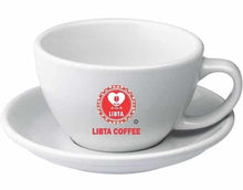 Load image into Gallery viewer, White Latte Coffee Cup with Saucer 250 ml