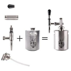 DIY Nitro Cold Brew Coffee Maker with 3.6L Mini Stainless Steel Keg Home brew coffee System Kit