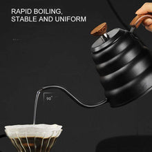Load image into Gallery viewer, 1L/1.25L Stainless Steel Tea Coffee Kettle with Thermometer Gooseneck Thin Spout for Pour Over V60 Dripper Filter Coffee Maker|Coffee Pots|