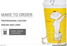 Load image into Gallery viewer, Printing Own Logo On Your Cup ( Double Wall Paper Cup &amp; White Lids )