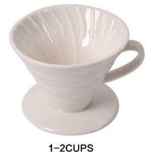 Ceramic Coffee Dripper Engine V60 - 1 to 2 cups & 1 to 4 cups
