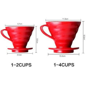 Ceramic Coffee Dripper Engine V60 - 1 to 2 cups & 1 to 4 cups