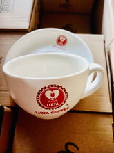 Load image into Gallery viewer, White Latte Coffee Cup with Saucer 250 ml