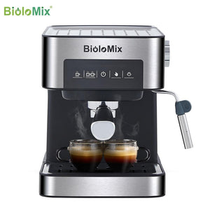 BioloMix 20 Bar Italian Type Espresso Coffee Maker Machine with Milk Frother Wand for Espresso, Cappuccino, Latte and Mocha|Coffee Makers|