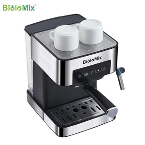 BioloMix 20 Bar Italian Type Espresso Coffee Maker Machine with Milk Frother Wand for Espresso, Cappuccino, Latte and Mocha|Coffee Makers|