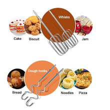 Load image into Gallery viewer, BioloMix 5 Speed 500W Electric Hand Mixer Handheld Kitchen Dough Blender With 2 Egg Beaters and Dough Hooks|Food Mixers|