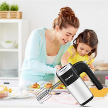 Load image into Gallery viewer, BioloMix 5 Speed 500W Electric Hand Mixer Handheld Kitchen Dough Blender With 2 Egg Beaters and Dough Hooks|Food Mixers|