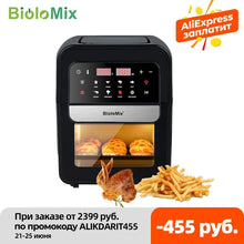 Load image into Gallery viewer, BioloMix 8 in 1 Multifunctional 7L Digital Air Fryer Oven, Dehydrator, Convection Oven, Touch Screen Presets Fry, Roast&amp; Bake|Air Fryers|
