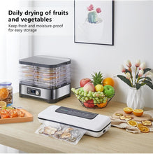 Load image into Gallery viewer, BioloMix BPA FREE 5 Trays Food Dryer Dehydrator with Digital Timer and Temperature Control for Fruit Vegetable Meat Beef Jerky|Dehydrators|