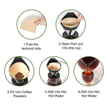 Load image into Gallery viewer, Coffee Filter V Shape Paper Cone For V60 Dripper Coffee Filters
