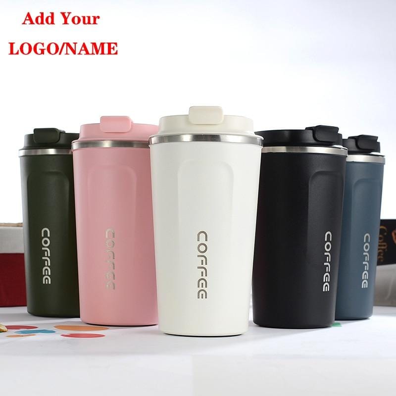 Tasse thermos portable avec couvercle, tasse à café, joint thermocup,  flacons sous vide en acier inoxydable, tasse thermo pour voiture, eau HI,  450ml - AliExpress