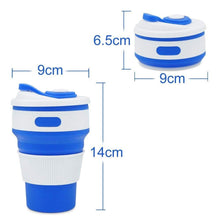 Load image into Gallery viewer, Hot Folding Silicone Cup Portable Silicone Telescopic Drinking Collapsible Coffee Cup Multi function Foldable Silica Mug Travel|Mugs|