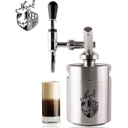 VEVOR VEVOR Nitro Cold Brew Coffee Maker 2L Nitro Brew Coffee Maker  Stainless Steel Nitro Coffee Maker Portable Cold Brew Coffee Maker with  Brushes Home Brew Kit