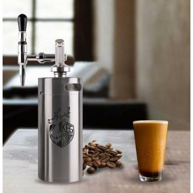 DIY Nitro Cold Brew Coffee Maker with 3.6L Mini Stainless Steel Keg Home brew coffee System Kit