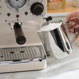 New 15Bar Espresso Offee Machine Maker Retro Style Semiautomatic Italian Steam Type Milk Foam 2 and 1 Handles Easy To Use|Coffee Makers|