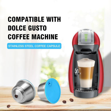 Refillable Coffee Capsule For Dolce Gusto Reusable Stainless Steel Filter Cup For Nescafe Cofee Machine Crema Maker|Coffee Filters|