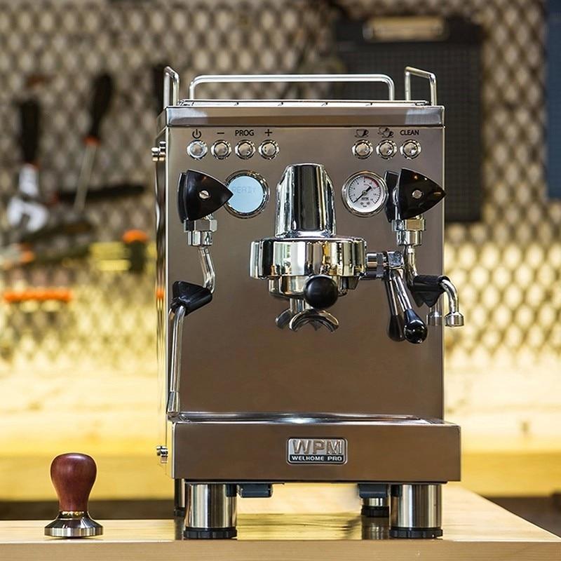 WPM Household Professional Semi automatic Coffee Machine Commercial Electric Control Double Pump Triple Heating Stainless Steel|Coffee Makers|