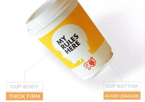 Printing Own Logo On Your Cup ( Double Wall Paper Cup & White Lids )