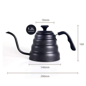 1L/1.25L Stainless Steel Tea Coffee Kettle with Thermometer Gooseneck Thin Spout for Pour Over V60 Dripper Filter Coffee Maker|Coffee Pots|