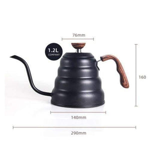 1L/1.25L Stainless Steel Tea Coffee Kettle with Thermometer Gooseneck Thin Spout for Pour Over V60 Dripper Filter Coffee Maker|Coffee Pots|