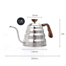 Load image into Gallery viewer, 1L/1.25L Stainless Steel Tea Coffee Kettle with Thermometer Gooseneck Thin Spout for Pour Over V60 Dripper Filter Coffee Maker|Coffee Pots|
