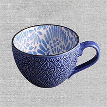 Load image into Gallery viewer, European Style Ceramic Coffee Cups Milk Tea Breakfast Mug Cappuccino Flower Cups Latte Kitchen Tableware High grade|Mugs|