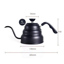 Load image into Gallery viewer, 1L/1.25L Stainless Steel Tea Coffee Kettle with Thermometer Gooseneck Thin Spout for Pour Over V60 Dripper Filter Coffee Maker|Coffee Pots|