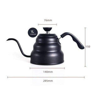 1L/1.25L Stainless Steel Tea Coffee Kettle with Thermometer Gooseneck Thin Spout for Pour Over V60 Dripper Filter Coffee Maker|Coffee Pots|