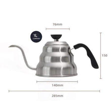 Load image into Gallery viewer, 1L/1.25L Stainless Steel Tea Coffee Kettle with Thermometer Gooseneck Thin Spout for Pour Over V60 Dripper Filter Coffee Maker|Coffee Pots|