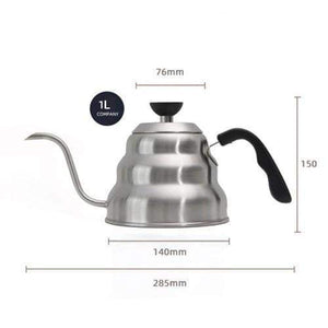 1L/1.25L Stainless Steel Tea Coffee Kettle with Thermometer Gooseneck Thin Spout for Pour Over V60 Dripper Filter Coffee Maker|Coffee Pots|