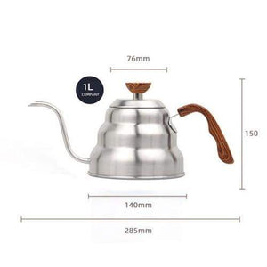 1L/1.25L Stainless Steel Tea Coffee Kettle with Thermometer Gooseneck Thin Spout for Pour Over V60 Dripper Filter Coffee Maker|Coffee Pots|