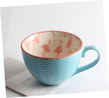 Load image into Gallery viewer, European Style Ceramic Coffee Cups Milk Tea Breakfast Mug Cappuccino Flower Cups Latte Kitchen Tableware High grade|Mugs|