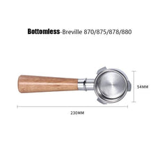 Load image into Gallery viewer, 54mm Coffee Bottomless Portafilter for Breville 870/875/878/880 Filter Basket