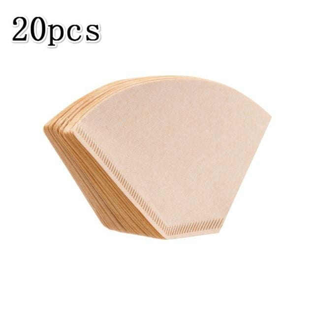 Eco friendly Unbleached Original Wooden Hand Drip Paper Coffee Brewer Coffee Filter Bag Coffee Maker Accessories|Coffee Filters|