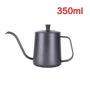 Drip Kettle 350ml 600ml Coffee Tea Pot Non stick Coating Food Grade Stainless Steel Gooseneck Drip Kettle Swan Neck Thin Mouth|mouth|