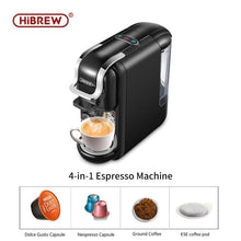 Load image into Gallery viewer, HiBREW Coffee Machine 19Bar 4in1 Multiple Capsule Expresso Cafetera Dolce Milk&amp;Nexpresso Capsule ESEpod Ground Coffee Pod H2|Coffee Makers|