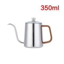 Load image into Gallery viewer, Drip Kettle 350ml 600ml Coffee Tea Pot Non stick Coating Food Grade Stainless Steel Gooseneck Drip Kettle Swan Neck Thin Mouth|mouth|