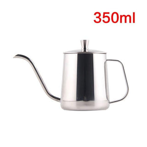 Drip Kettle 350ml 600ml Coffee Tea Pot Non stick Coating Food Grade Stainless Steel Gooseneck Drip Kettle Swan Neck Thin Mouth|mouth|