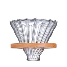 Load image into Gallery viewer, V60 Pour Over Glass Range Coffee Server 360/600/800ml Hand Drip Reusable Filter Paper Coffee Pot Coffee Kettle Brewer Barista